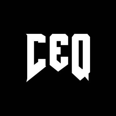 Teknoloji şirketi için CEQ mektup logosu tasarımı. CEQ logosu siyah-beyaz renk kombinasyonu tasarladı. CEQ logosu, CEQ vektörü, CEQ tasarımı, CEQ simgesi, CEQ alfabesi. CEQ tipografi logosu tasarımı.
