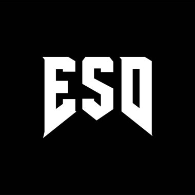 Teknoloji şirketi için ESD mektup logosu tasarımı. ESD logo tasarımı siyah ve beyaz renk kombinasyonu. ESD logosu, ESD vektörü, ESD tasarımı, ESD simgesi, ESD alfabesi. ESD tipografi logosu tasarımı.