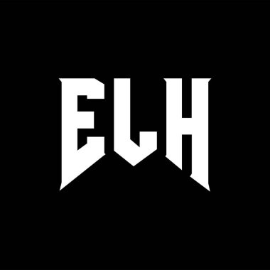 Teknoloji şirketi için ELH mektup logosu tasarımı. ELH logosu siyah ve beyaz renk kombinasyonu tasarladı. ELH logosu, ELH vektörü, ELH dizaynı, ELH simgesi, ELH alfabesi. ELH tipografi logosu tasarımı.