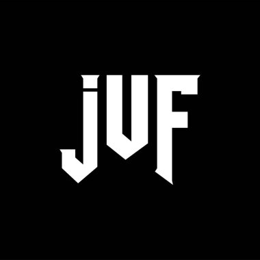 Teknoloji şirketi için JUF mektup logosu tasarımı. JUF logo tasarımı siyah ve beyaz renk kombinasyonu. JUF logosu, JUF vektörü, JUF tasarımı, JUF simgesi, JUF alfabesi. JUF tipografi logosu tasarımı.