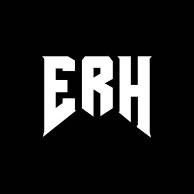 Teknoloji şirketi için ERH mektup logosu tasarımı. ERH logosu siyah ve beyaz renk kombinasyonu tasarladı. ERH logosu, ERH vektörü, ERH dizaynı, ERH simgesi, ERH alfabesi. ERH tipografi logosu tasarımı.