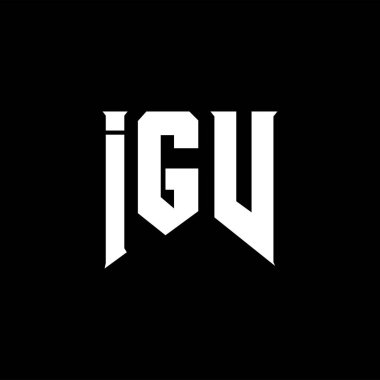 Teknoloji şirketi için IGV harf logosu tasarımı. IGV logo tasarımı siyah ve beyaz renk kombinasyonu. IGV logosu, IGV vektörü, IGV tasarımı, IGV simgesi, IGV alfabesi. IGV tipografi logosu tasarımı.