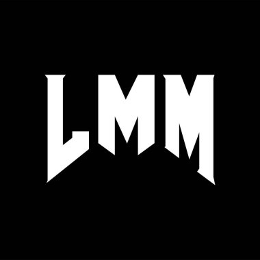 Teknoloji şirketi için LMM mektup logosu tasarımı. LMM logo tasarımı siyah ve beyaz renk kombinasyonu. LMM logosu, LMM vektörü, LMM tasarımı, LMM simgesi, LMM alfabesi. LMM tipografi logosu tasarımı.