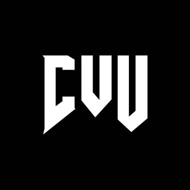 Teknoloji şirketi için CVU mektup logosu tasarımı. CVU logosu siyah-beyaz renk kombinasyonu tasarladı. CVU logosu, CVU vektörü, CVU dizaynı, CVU simgesi, CVU alfabesi. CVU tipografi logosu tasarımı.