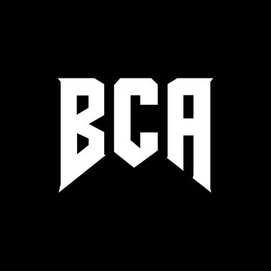 Teknoloji şirketi için BCA mektup logosu tasarımı. BCA logo tasarımı siyah ve beyaz renk kombinasyonu. BCA logosu, BCA vektörü, BCA tasarımı, BCA simgesi, BCA alfabesi. BCA tipografi logosu tasarımı.