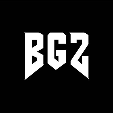 Teknoloji şirketi için BGZ harf logosu tasarımı. BGZ logo tasarımı siyah ve beyaz renk kombinasyonu. BGZ logosu, BGZ vektörü, BGZ tasarımı, BGZ simgesi, BGZ alfabesi. BGZ tipografi logosu tasarımı.