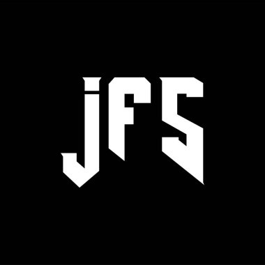 Teknoloji şirketi için JFS mektup logosu tasarımı. JFS logo tasarımı siyah ve beyaz renk kombinasyonu. JFS logosu, JFS vektörü, JFS tasarımı, JFS simgesi, JFS alfabesi. JFS tipografi logosu tasarımı.