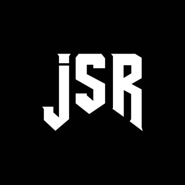 Teknoloji şirketi için JSR harf logosu tasarımı. JSR logo tasarımı siyah ve beyaz renk kombinasyonu. JSR logosu, JSR vektörü, JSR dizaynı, JSR simgesi, JSR alfabesi. JSR tipografi logosu tasarımı.
