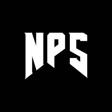Teknoloji şirketi için NPS mektup logosu tasarımı. NPS logosu siyah ve beyaz renk kombinasyonu tasarladı. NPS logosu, NPS vektörü, NPS tasarımı, NPS simgesi, NPS alfabesi. NPS tipografi logosu tasarımı.