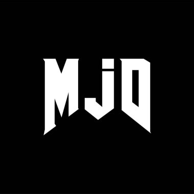 Teknoloji şirketi için MJD mektup logosu tasarımı. MJD logo tasarımı siyah ve beyaz renk kombinasyonu. MJD logosu, MJD vektörü, MJD tasarımı, MJD simgesi, MJD alfabesi. MJD tipografi logosu tasarımı.