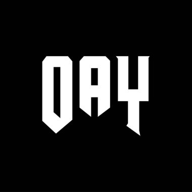 Teknoloji şirketi için OAY mektup logosu tasarımı. OAY logo tasarımı siyah ve beyaz renk kombinasyonu. OAY logosu, OAY vektörü, OAY tasarımı, OAY simgesi, OAY alfabesi. OAY tipografi logosu tasarımı.