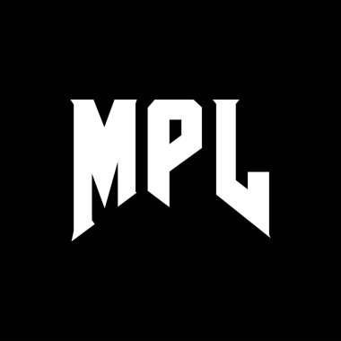 Teknoloji şirketi için MPL mektup logosu tasarımı. MPL logo tasarımı siyah ve beyaz renk kombinasyonu. MPL logosu, MPL vektörü, MPL tasarımı, MPL simgesi, MPL alfabesi. MPL tipografi logosu tasarımı.