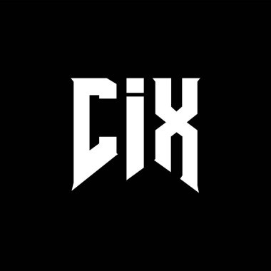 Teknoloji şirketi için CIX mektup logosu tasarımı. CIX logosu siyah-beyaz renk kombinasyonu tasarladı. CIX logosu, CIX vektörü, CIX tasarımı, CIX simgesi, CIX alfabesi. CIX tipografi logo tasarımı.