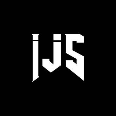 Teknoloji şirketi için IJS mektup logosu tasarımı. IJS logosu siyah ve beyaz renk kombinasyonu tasarladı. IJS logosu, IJS vektörü, IJS dizaynı, IJS simgesi, IJS alfabesi. IJS tipografi logosu tasarımı.