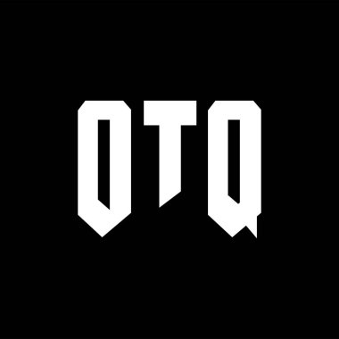 Teknoloji şirketi için OTQ harf logosu tasarımı. OTQ logo tasarımı siyah ve beyaz renk kombinasyonu. OTQ logosu, OTQ vektörü, OTQ dizaynı, OTQ simgesi, OTQ alfabesi. OTQ tipografi logosu tasarımı.