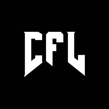 Teknoloji şirketi için CFL mektup logosu tasarımı. CFL logo tasarımı siyah ve beyaz renk kombinasyonu. CFL logosu, CFL vektörü, CFL tasarımı, CFL simgesi, CFL alfabesi. CFL tipografi logosu tasarımı.