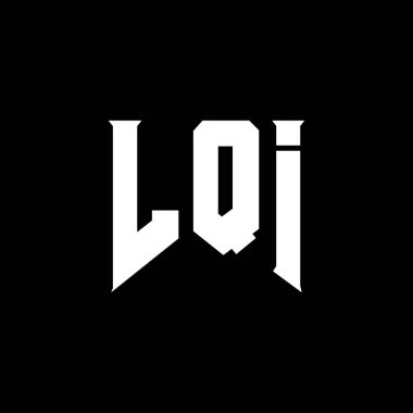 Teknoloji şirketi için LQI harf logosu tasarımı. LQI logo tasarımı siyah ve beyaz renk kombinasyonu. LQI logosu, LQI vektörü, LQI tasarımı, LQI simgesi, LQI alfabesi. LQI tipografi logosu tasarımı.