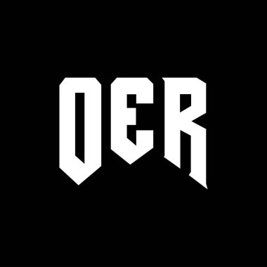 Teknoloji şirketi için OER mektup logosu tasarımı. OER logo tasarımı siyah ve beyaz renk kombinasyonu. OER logosu, OER vektörü, OER tasarımı, OER simgesi, OER alfabesi. OER tipografi logosu tasarımı.