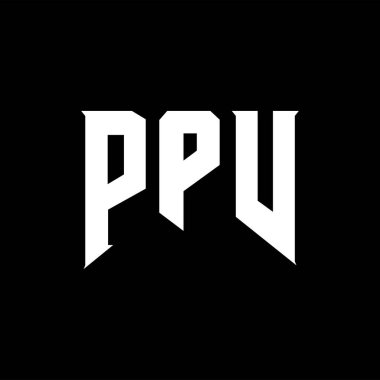 Teknoloji şirketi için PPV mektup logosu tasarımı. PPV logo tasarımı siyah ve beyaz renk kombinasyonu. PPV logosu, PPV vektörü, PPV tasarımı, PPV simgesi, PPV alfabesi. PPV tipografi logosu tasarımı.