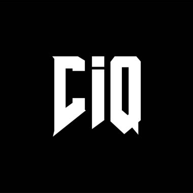 Teknoloji şirketi için CIQ mektup logosu tasarımı. CIQ logosu siyah-beyaz renk kombinasyonu tasarladı. CIQ logosu, CIQ vektörü, CIQ tasarımı, CIQ simgesi, CIQ alfabesi. CIQ tipografi logosu tasarımı.