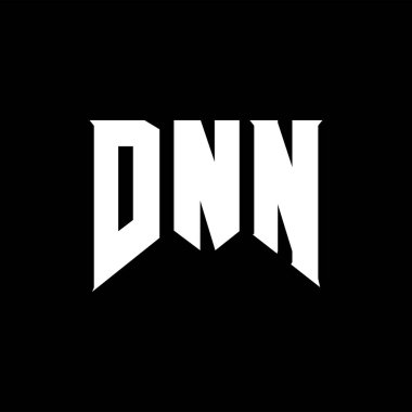 Teknoloji şirketi için DNN harf logosu tasarımı. DNN logo tasarımı siyah ve beyaz renk kombinasyonu. DNN logosu, DNN vektörü, DNN tasarımı, DNN simgesi, DNN alfabesi. DNN tipografi logosu tasarımı.