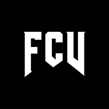 Teknoloji şirketi için FCV harf logosu tasarımı. FCV logo tasarımı siyah ve beyaz renk kombinasyonu. FCV logosu, FCV vektörü, FCV tasarımı, FCV simgesi, FCV alfabesi. FCV tipografi logosu tasarımı.