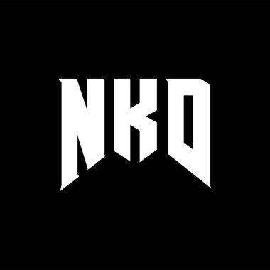 Teknoloji şirketi için NKD mektup logosu tasarımı. NKD logo tasarımı siyah ve beyaz renk kombinasyonu. NKD logosu, NKD vektörü, NKD tasarımı, NKD simgesi, NKD alfabesi. NKD tipografi logosu tasarımı.