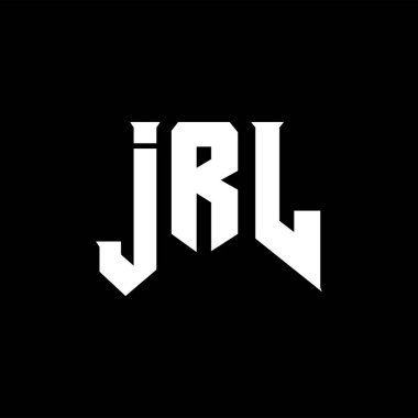 Teknoloji şirketi için JRL mektup logosu tasarımı. JRL logo tasarımı siyah ve beyaz renk kombinasyonu. JRL logosu, JRL vektörü, JRL tasarımı, JRL simgesi, JRL alfabesi. JRL tipografi logosu tasarımı.