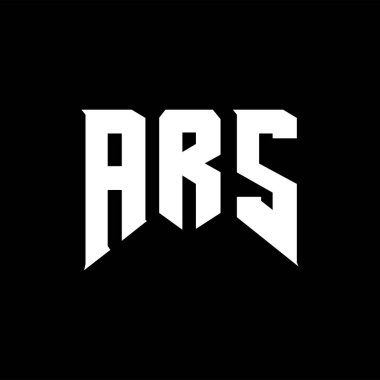 ARS 'ın teknoloji şirketi için logo tasarımı. ARS logo tasarımı siyah ve beyaz renk kombinasyonu. ARS logosu, ARS vektörü, ARS tasarımı ARS simgesi, ARS alfabesi. ARS tipografi logosu tasarımı.