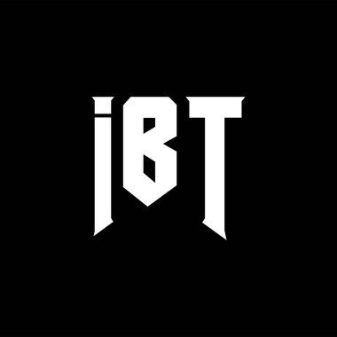 Teknoloji şirketi için IBT mektup logosu tasarımı. IBT logo tasarımı siyah ve beyaz renk kombinasyonu. IBT logosu, IBT vektörü, IBT tasarımı, IBT simgesi, IBT alfabesi. IBT tipografi logosu tasarımı.