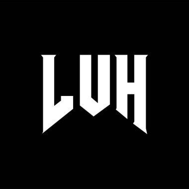 Teknoloji şirketi için LVH harf logosu tasarımı. LVH logosu siyah ve beyaz renk kombinasyonu tasarladı. LVH logosu, LVH vektörü, LVH dizaynı, LVH simgesi, LVH alfabesi. LVH tipografi logosu tasarımı.