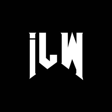 Teknoloji şirketi için ILW harf logosu tasarımı. ILW logo tasarımı siyah ve beyaz renk kombinasyonu. ILW logosu, ILW vektörü, ILW tasarımı, ILW simgesi, ILW alfabesi. ILW tipografi logosu tasarımı.
