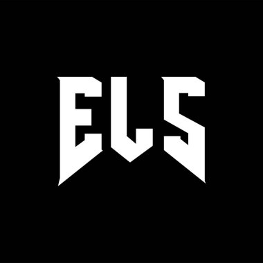 Teknoloji şirketi için ELS mektup logosu tasarımı. ELS logosu siyah ve beyaz renk kombinasyonu tasarladı. ELS logosu, ELS vektörü, ELS dizaynı, ELS simgesi, ELS alfabesi. ELS tipografi logosu tasarımı.