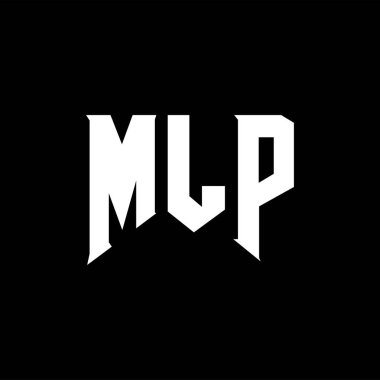Teknoloji şirketi için MLP harf logosu tasarımı. MLP logo tasarımı siyah ve beyaz renk kombinasyonu. MLP logosu, MLP vektörü, MLP tasarımı, MLP simgesi, MLP alfabesi. MLP tipografi logosu tasarımı.