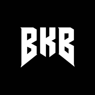 Teknoloji şirketi için BKB harf logosu tasarımı. BKB logo tasarımı siyah ve beyaz renk kombinasyonu. BKB logosu, BKB vektörü, BKB tasarımı, BKB simgesi, BKB alfabesi. BKB tipografi logosu tasarımı.