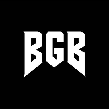 Teknoloji şirketi için BGB mektup logosu tasarımı. BGB logo tasarımı siyah ve beyaz renk kombinasyonu. BGB logosu, BGB vektörü, BGB tasarımı, BGB simgesi, BGB alfabesi. BGB tipografi logosu tasarımı.