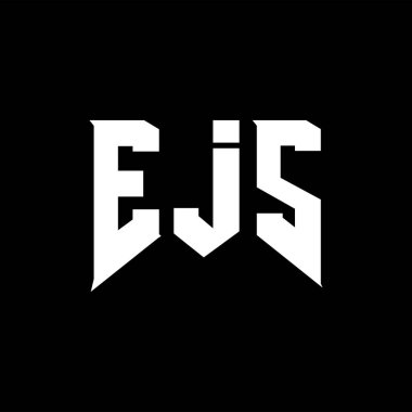 Teknoloji şirketi için EJS mektup logosu tasarımı. EJS logosu siyah ve beyaz renk kombinasyonu tasarladı. EJS logosu, EJS vektörü, EJS dizaynı, EJS simgesi, EJS alfabesi. EJS tipografi logosu tasarımı.