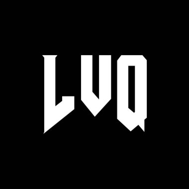 Teknoloji şirketi için LVQ harf logosu tasarımı. LVQ logo tasarımı siyah ve beyaz renk kombinasyonu. LVQ logosu, LVQ vektörü, LVQ tasarımı, LVQ simgesi, LVQ alfabesi. LVQ tipografi logosu tasarımı.