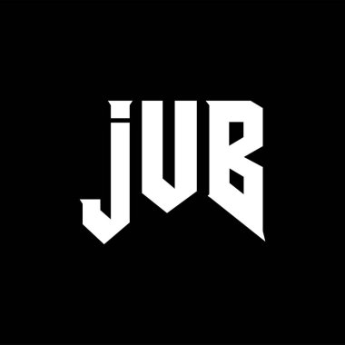 Teknoloji şirketi için JUB harf logosu tasarımı. JUB logo tasarımı siyah ve beyaz renk kombinasyonu. JUB logosu, JUB vektörü, JUB tasarımı, JUB simgesi, JUB alfabesi. JUB tipografi logosu tasarımı.