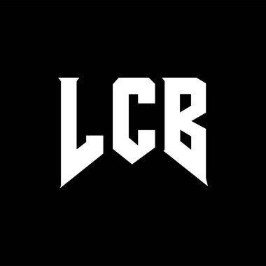 Teknoloji şirketi için LCB mektup logosu tasarımı. LCB logo tasarımı siyah ve beyaz renk kombinasyonu. LCB logosu, LCB vektörü, LCB tasarımı, LCB simgesi, LCB alfabesi. LCB tipografi logosu tasarımı.