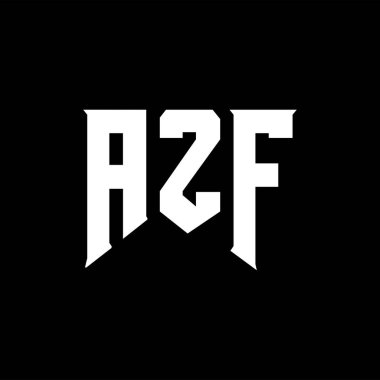 Teknoloji şirketi için HZF mektup logosu tasarımı. HZF logosu siyah-beyaz renk kombinasyonu tasarladı. HZF logosu, HZF vektörü, HZF tasarımı, HZF simgesi, HZF alfabesi. HZF tipografi logosu tasarımı.