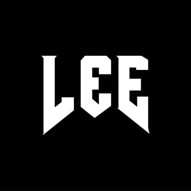Teknoloji şirketi için LEE mektup logosu tasarımı. LEE logo tasarımı siyah ve beyaz renk kombinasyonu. LEE logosu, LEE vektörü, LEE tasarımı, LEE simgesi, LEE alfabesi. LEE tipografi logosu tasarımı.