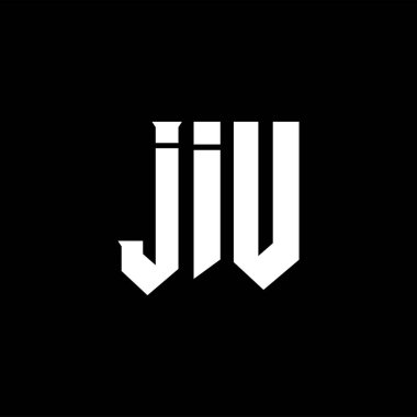 Teknoloji şirketi için JIU mektup logosu tasarımı. JIU logo tasarımı siyah ve beyaz renk kombinasyonu. JIU logosu, JIU vektörü, JIU tasarımı, JIU simgesi, JIU alfabesi. JIU tipografi logosu tasarımı.