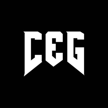 Teknoloji şirketi için CEG mektup logosu tasarımı. CEG logosu siyah-beyaz renk kombinasyonu tasarladı. CEG logosu, CEG vektörü, CEG tasarımı, CEG simgesi, CEG alfabesi. CEG tipografi logosu tasarımı.