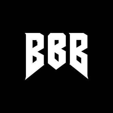 Teknoloji şirketi için CBB harf logosu tasarımı. CBB logo tasarımı siyah ve beyaz renk kombinasyonu. CBB logosu, CBB vektörü, CBB tasarımı, CBB simgesi, CBB alfabesi. CBB tipografi logosu tasarımı.