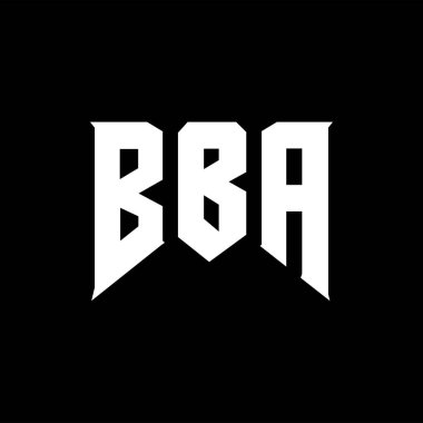 Teknoloji şirketi için BBA mektup logosu tasarımı. BBA logo tasarımı siyah-beyaz renk kombinasyonu. BBA logosu, BBA vektörü, BBA tasarımı, BBA simgesi, BBA alfabesi. BBA tipografi logosu tasarımı.