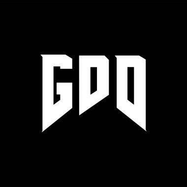 Teknoloji şirketi için GDD harf logosu tasarımı. GDD logo tasarımı siyah ve beyaz renk kombinasyonu. GDD logosu, GDD vektörü, GDD tasarımı, GDD simgesi, GDD alfabesi. GDD tipografi logosu tasarımı.