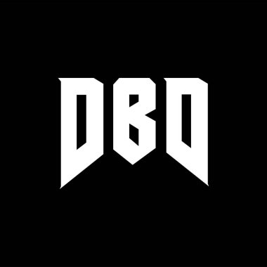 Teknoloji şirketi için DBD mektup logosu tasarımı. DBD logo tasarımı siyah ve beyaz renk kombinasyonu. DBD logosu, DBD vektörü, DBD tasarımı, DBD simgesi, DBD alfabesi. DBD tipografi logosu tasarımı.