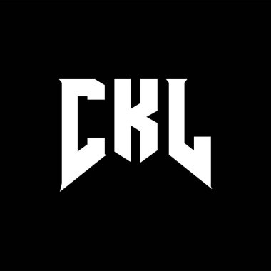 Teknoloji şirketi için CKL harf logosu tasarımı. CKL logo tasarımı siyah ve beyaz renk kombinasyonu. CKL logosu, CKL vektörü, CKL tasarımı, CKL simgesi, CKL alfabesi. CKL tipografi logo tasarımı.