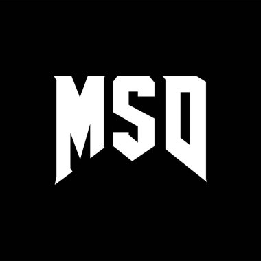 Teknoloji şirketi için MSD mektup logosu tasarımı. MSD logo tasarımı siyah ve beyaz renk kombinasyonu. MSD logosu, MSD vektörü, MSD tasarımı, MSD simgesi, MSD alfabesi. MSD tipografi logosu tasarımı.